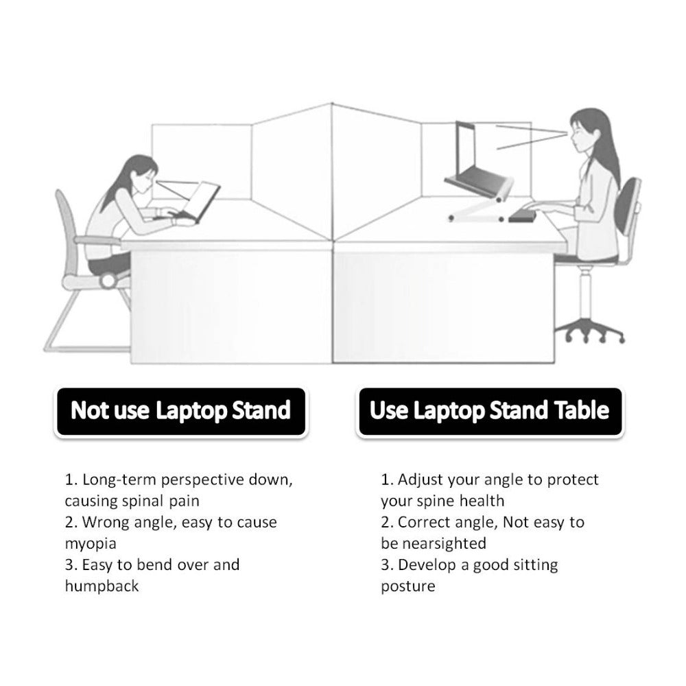 Foldable Laptop Stand Ergonomic Desk Tablet Holder - Best Buy Daily