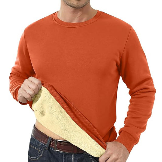 Men's Fleece Lined Padded Warm Keeping Loose Pullover Cashmere Hoodie - Best Buy Daily