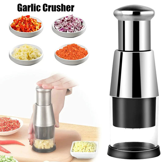 Garlic Crusher Onion Chopper Multipeler Vegetables Chopper Manual Garlic Press Machine Garlic Squeezer Kitchen Gadget - Best Buy Daily
